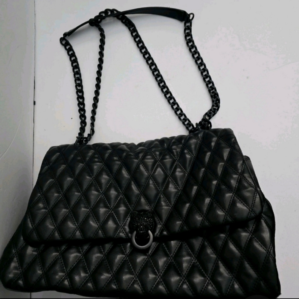 ALDO Black Quilted Chain Shoulder Bag